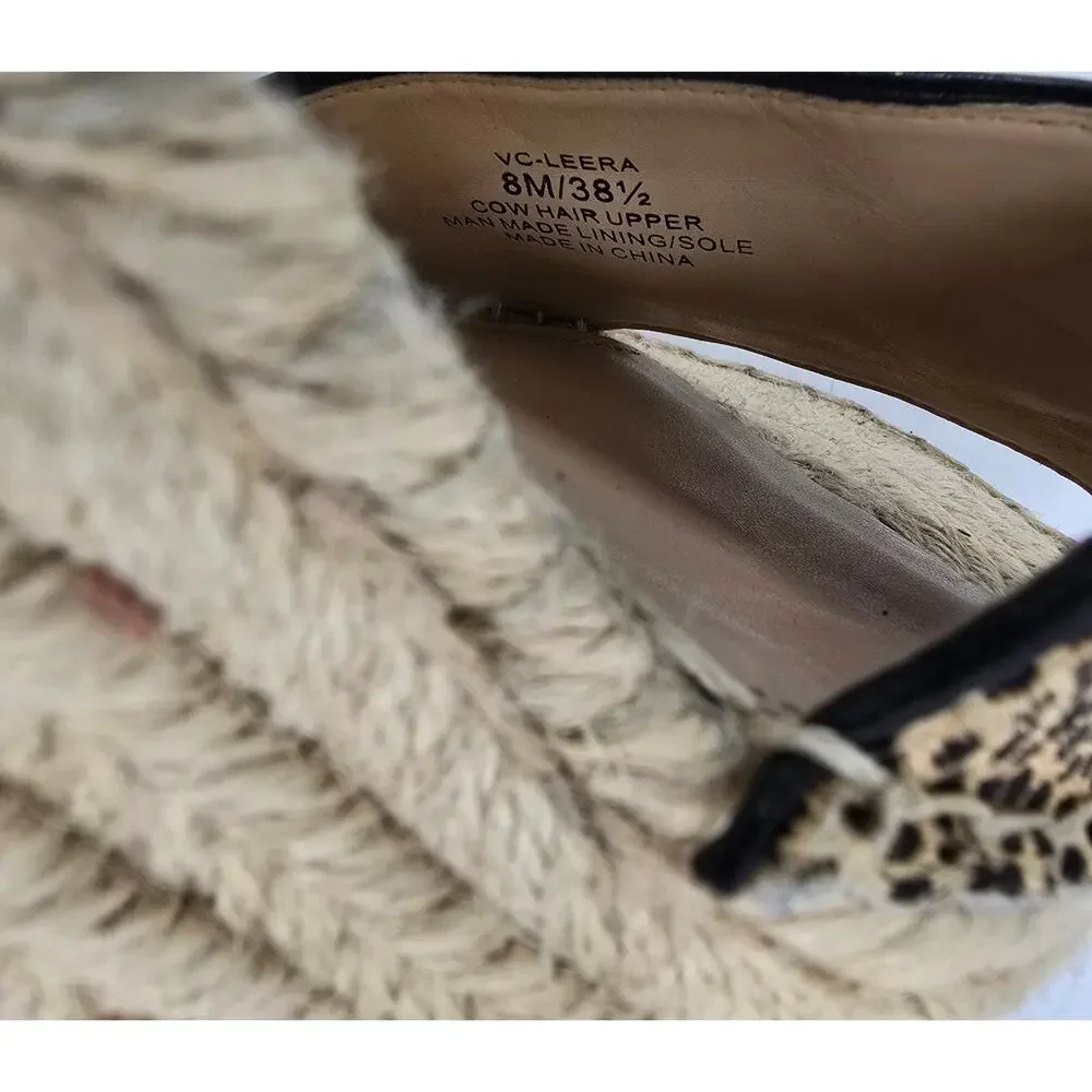 Vince Camuto VC-Leera‎ Cow Hair Espadrille Wedges